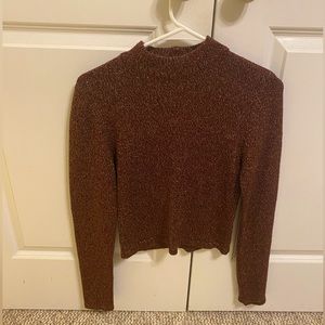 Forever 21 sweater, burgundy and gold, size M